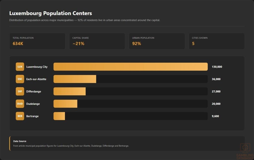Luxembourg Population Centers