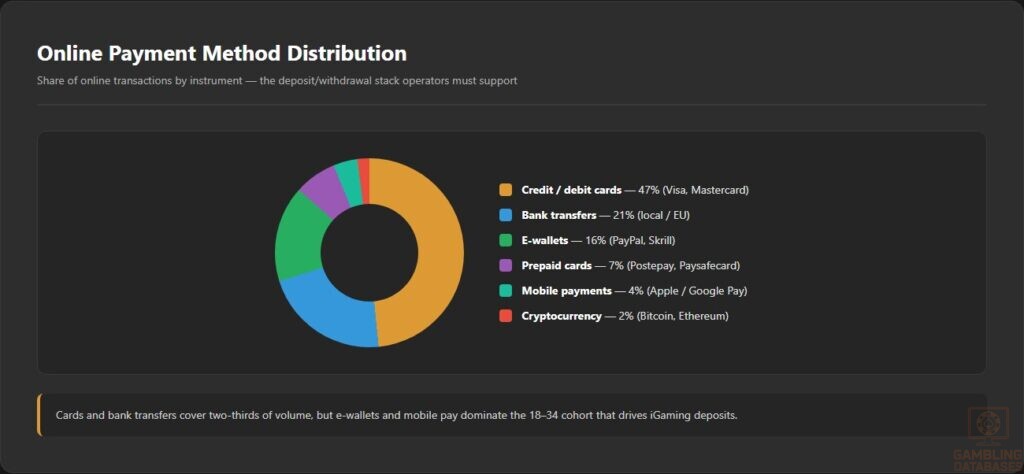 Online Payment Method Distribution