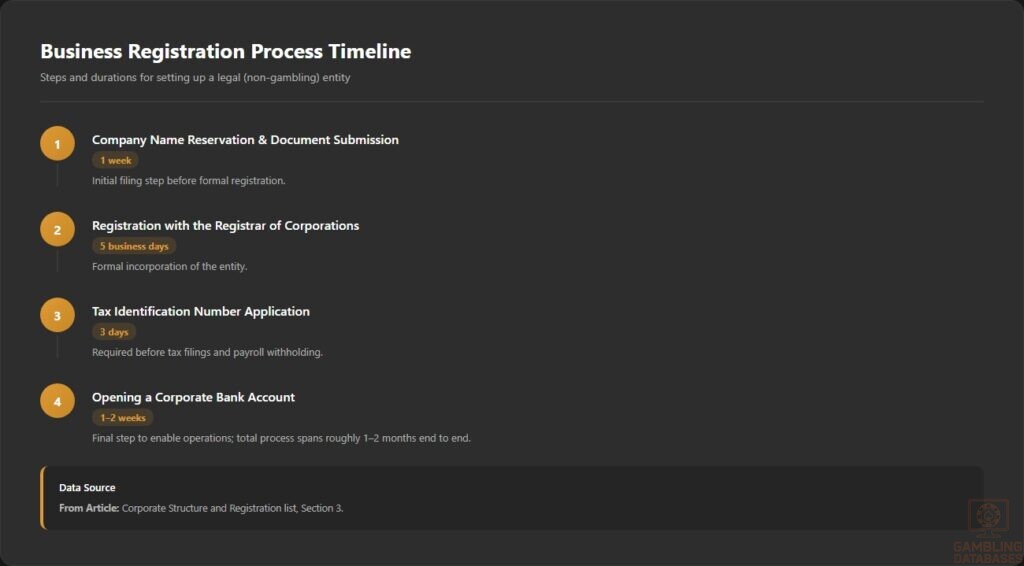 Business Registration Process Timeline