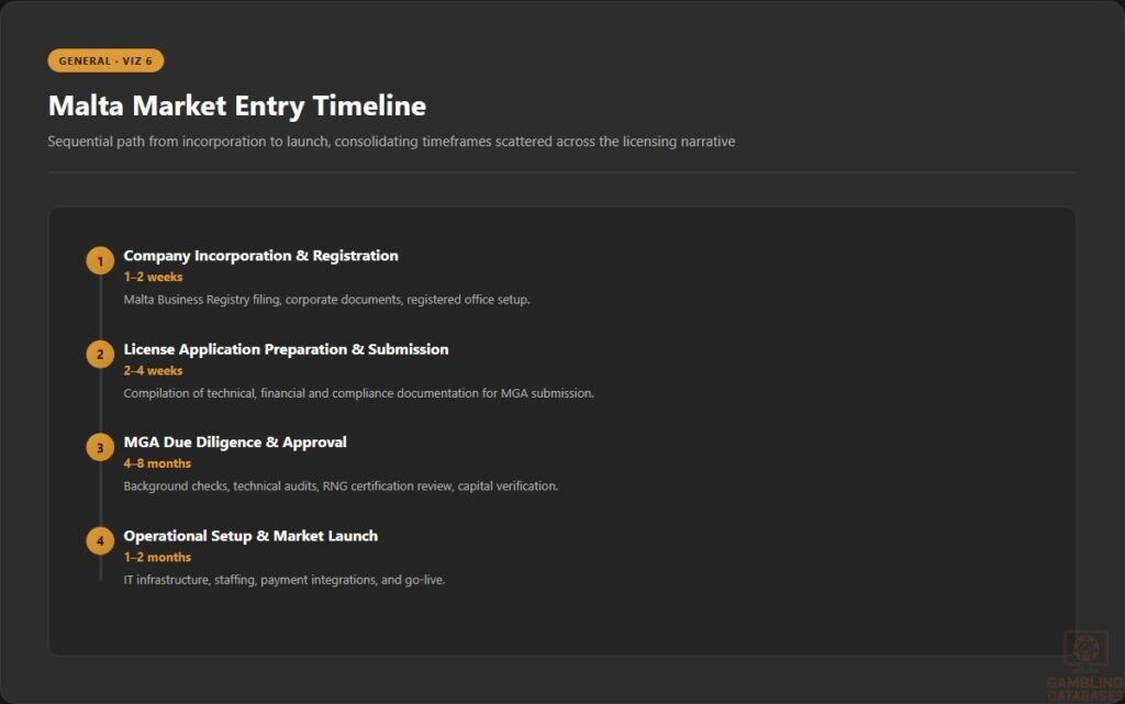 Malta Market Entry Timeline