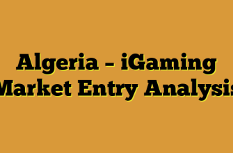 Algeria – iGaming Market Entry Analysis