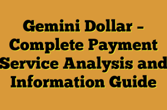 Gemini Dollar – Complete Payment Service Analysis and Information Guide