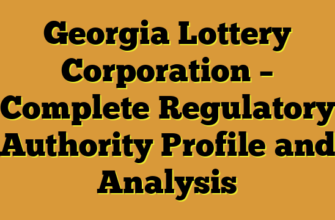 Georgia Lottery Corporation – Complete Regulatory Authority Profile and Analysis