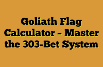 Goliath Flag Calculator – Master the 303-Bet System