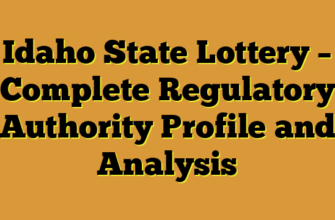 Idaho State Lottery – Complete Regulatory Authority Profile and Analysis