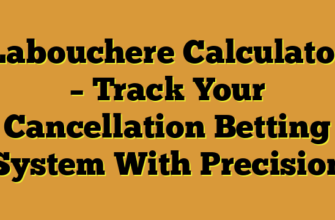 Labouchere Calculator – Track Your Cancellation Betting System With Precision