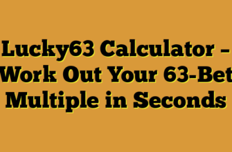 Lucky63 Calculator – Work Out Your 63-Bet Multiple in Seconds