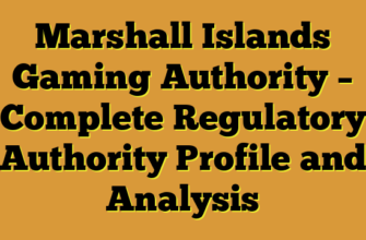 Marshall Islands Gaming Authority – Complete Regulatory Authority Profile and Analysis