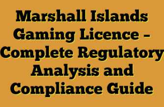 Marshall Islands Gaming Licence – Complete Regulatory Analysis and Compliance Guide