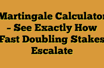 Martingale Calculator – See Exactly How Fast Doubling Stakes Escalate