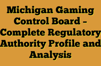 Michigan Gaming Control Board – Complete Regulatory Authority Profile and Analysis