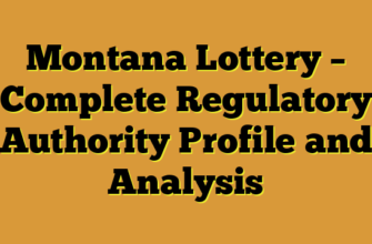 Montana Lottery – Complete Regulatory Authority Profile and Analysis
