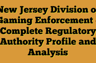 New Jersey Division of Gaming Enforcement – Complete Regulatory Authority Profile and Analysis