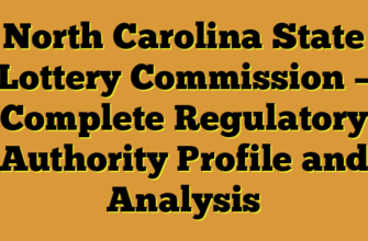 North Carolina State Lottery Commission – Complete Regulatory Authority Profile and Analysis