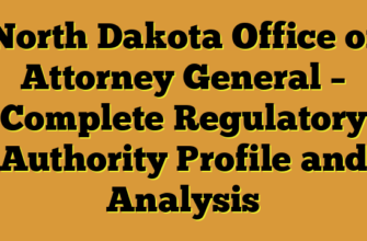 North Dakota Office of Attorney General – Complete Regulatory Authority Profile and Analysis
