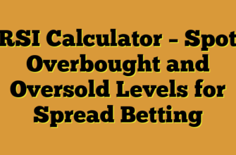 RSI Calculator – Spot Overbought and Oversold Levels for Spread Betting