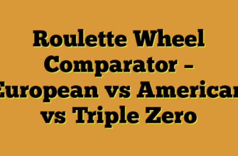 Roulette Wheel Comparator – European vs American vs Triple Zero