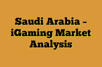 Saudi Arabia – iGaming Market Analysis