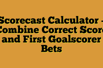 Scorecast Calculator – Combine Correct Score and First Goalscorer Bets