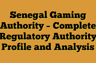 Senegal Gaming Authority – Complete Regulatory Authority Profile and Analysis