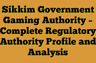 Sikkim Government Gaming Authority – Complete Regulatory Authority Profile and Analysis