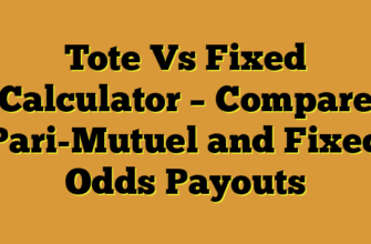 Tote Vs Fixed Calculator β Compare Pari-Mutuel and Fixed Odds Payouts