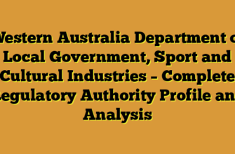 Western Australia Department of Local Government, Sport and Cultural Industries – Complete Regulatory Authority Profile and Analysis