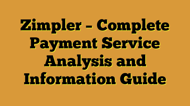 Zimpler – Complete Payment Service Analysis and Information Guide