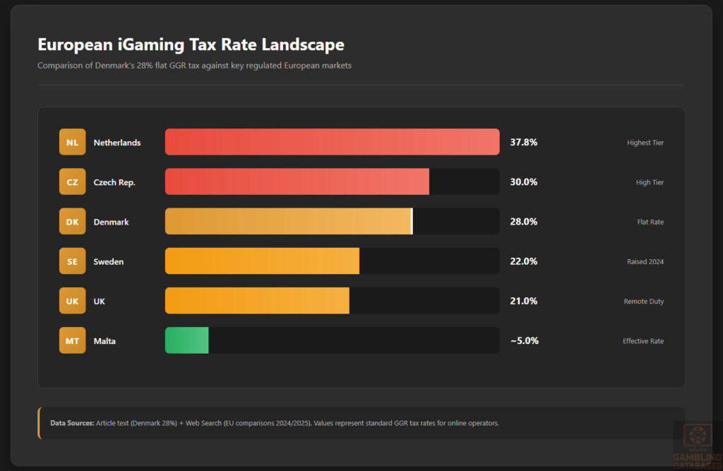 European iGaming Tax Rate Landscape