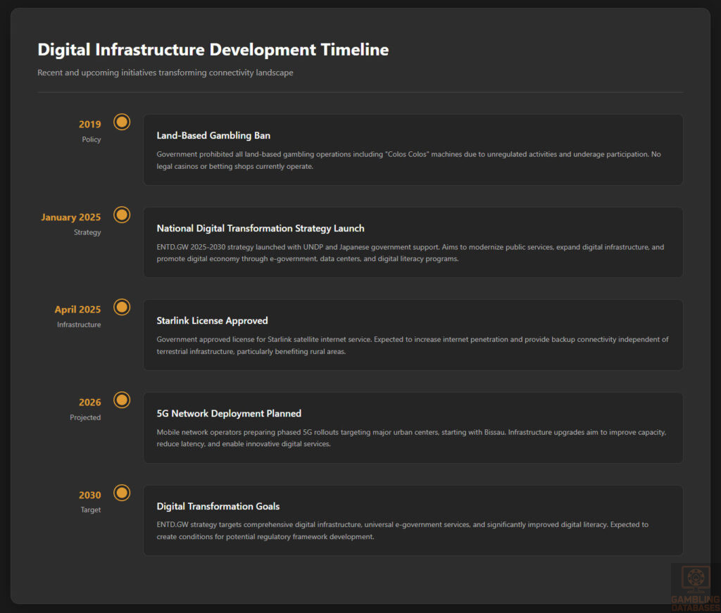Digital Infrastructure Development Timeline